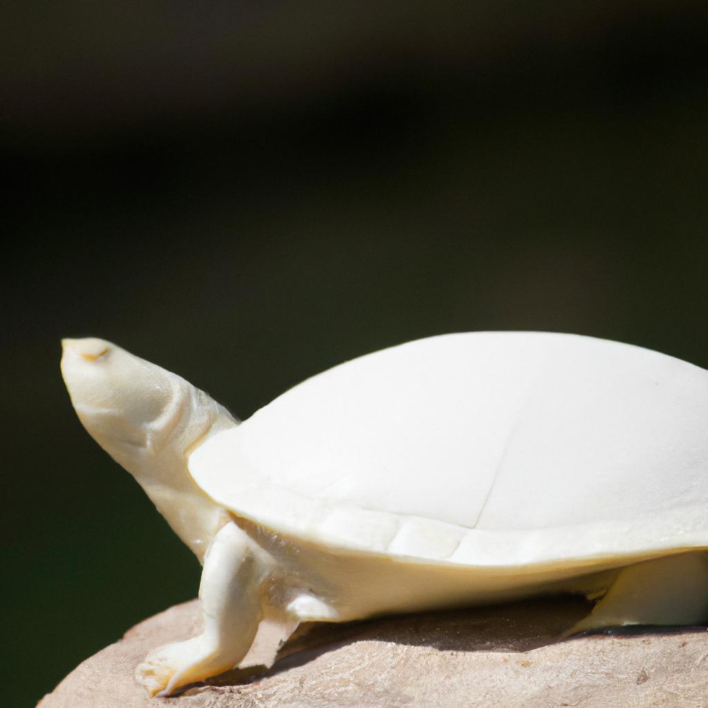 Albino turtles require the same basking and nesting areas as regular turtles.