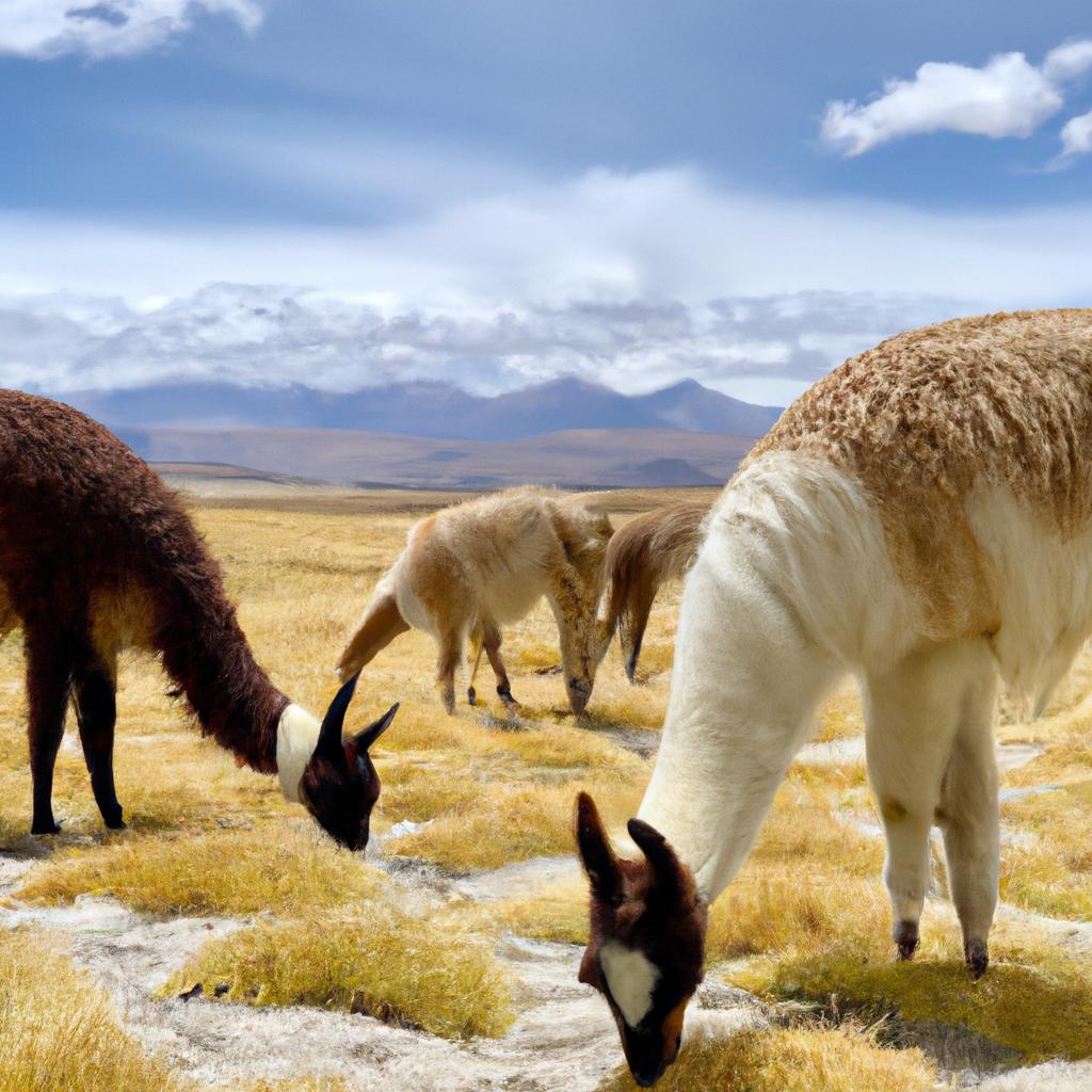 Llamas are a common sight in The Andes Mountains, and have been used by indigenous people for centuries for transportation and wool production
