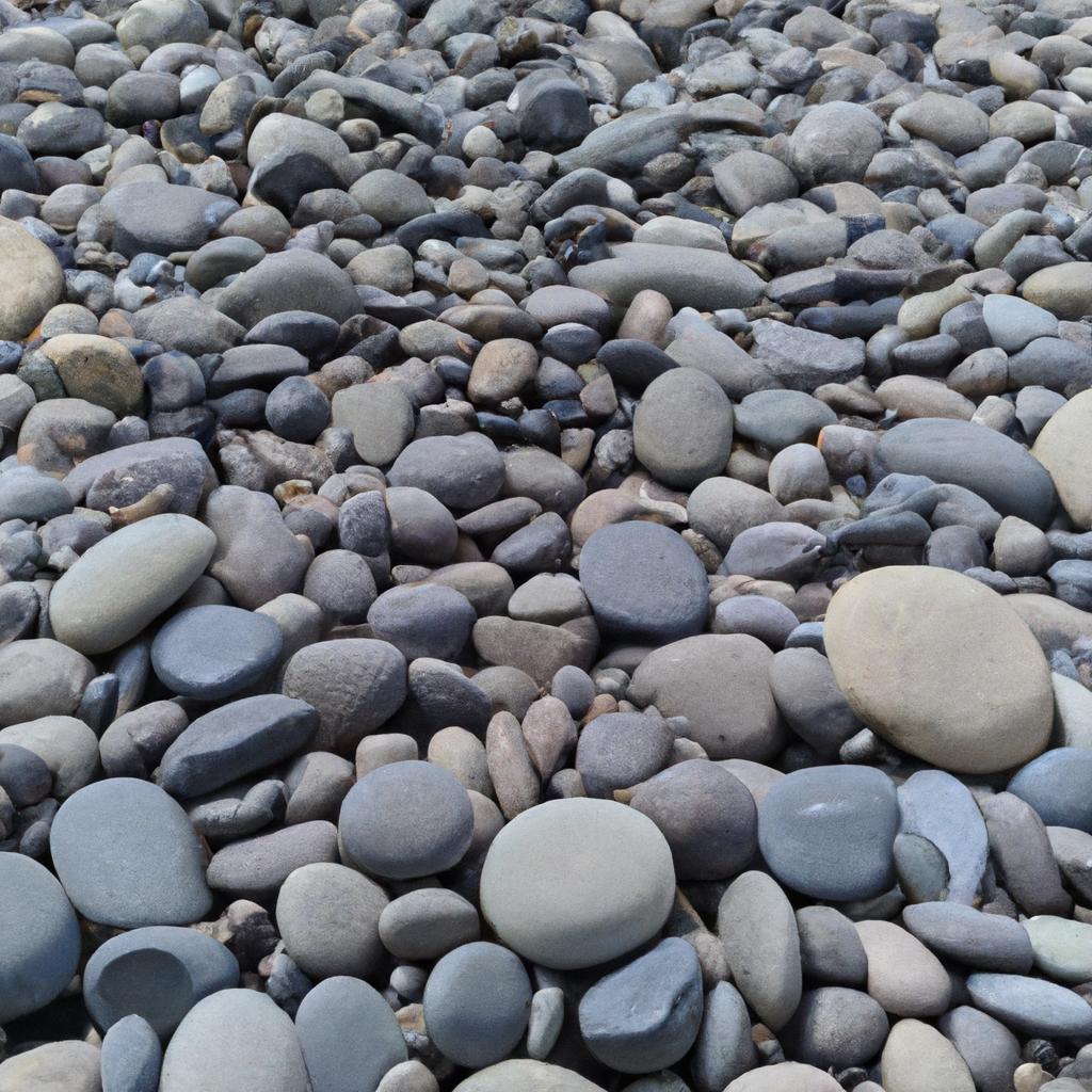 This beach is unique with its smooth rock cover