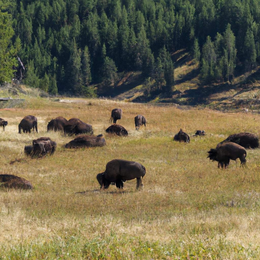 Yellowstone National Park is home to the largest bison population on public land.