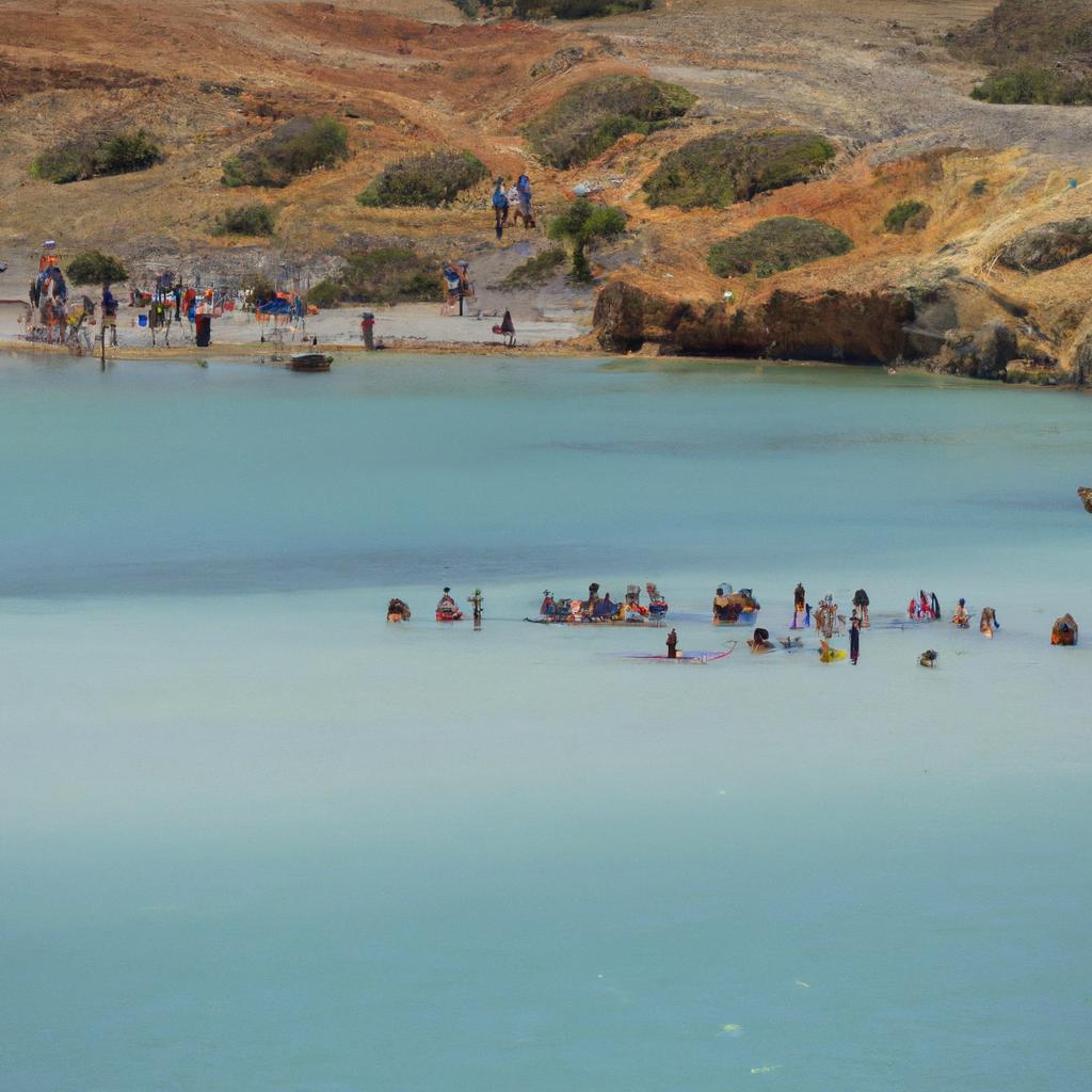 Visitors from all over the world come to unwind in the natural hot springs of the Blue Lagoon.