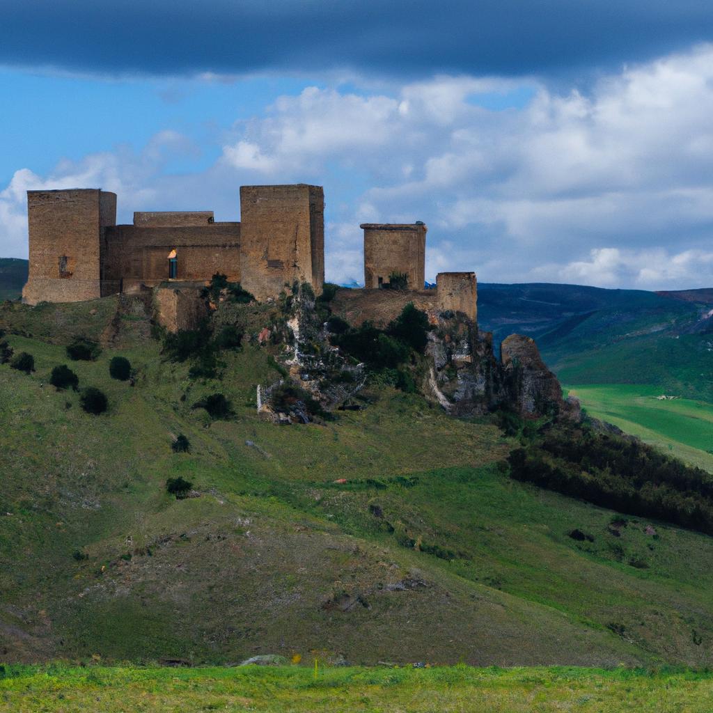 The majestic Castle of Corleone in Italy