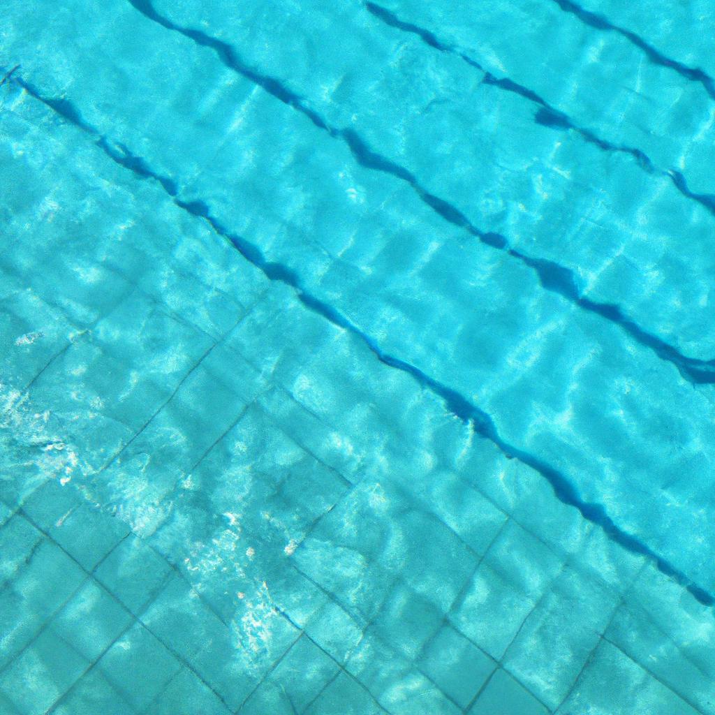 The crystal clear waters of the world's largest swimming pool.