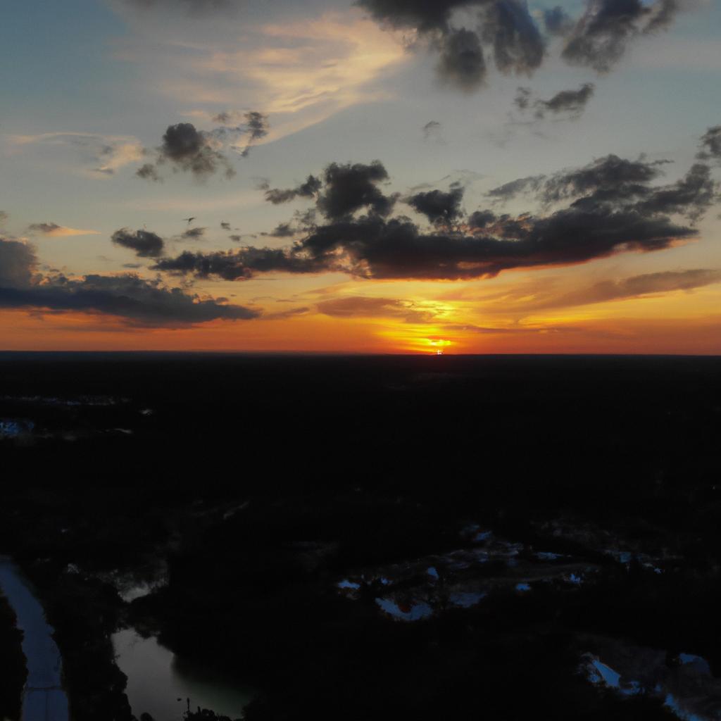 Experience the breathtaking sunset at Cypress Springs