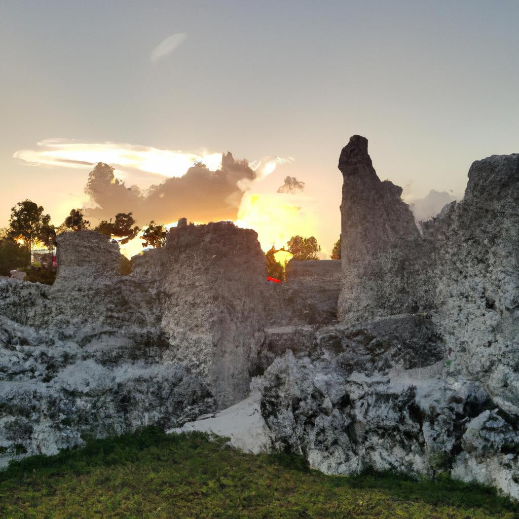 The beauty and mystery of Coral Castle is amplified by the stunning Florida sunsets.