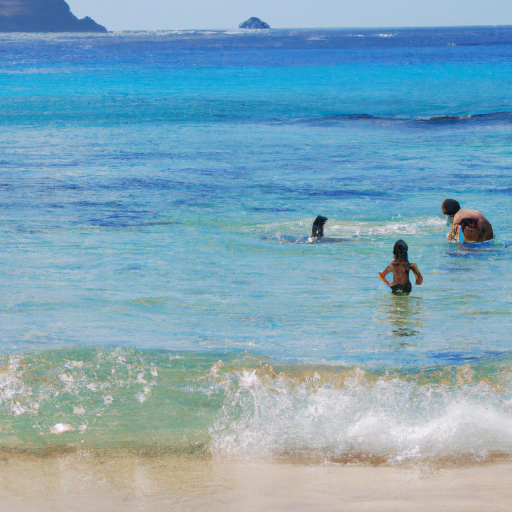 The Tree of Life Beach is a great place for families to enjoy the water