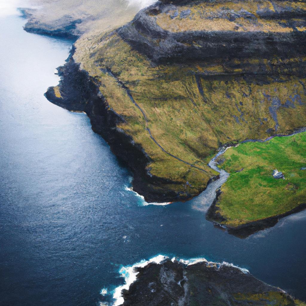 The Faroe Islands' rugged landscape is best appreciated from above.