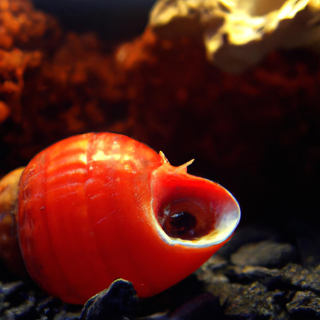 A peek at the fiery creature within: the body of a fire snail