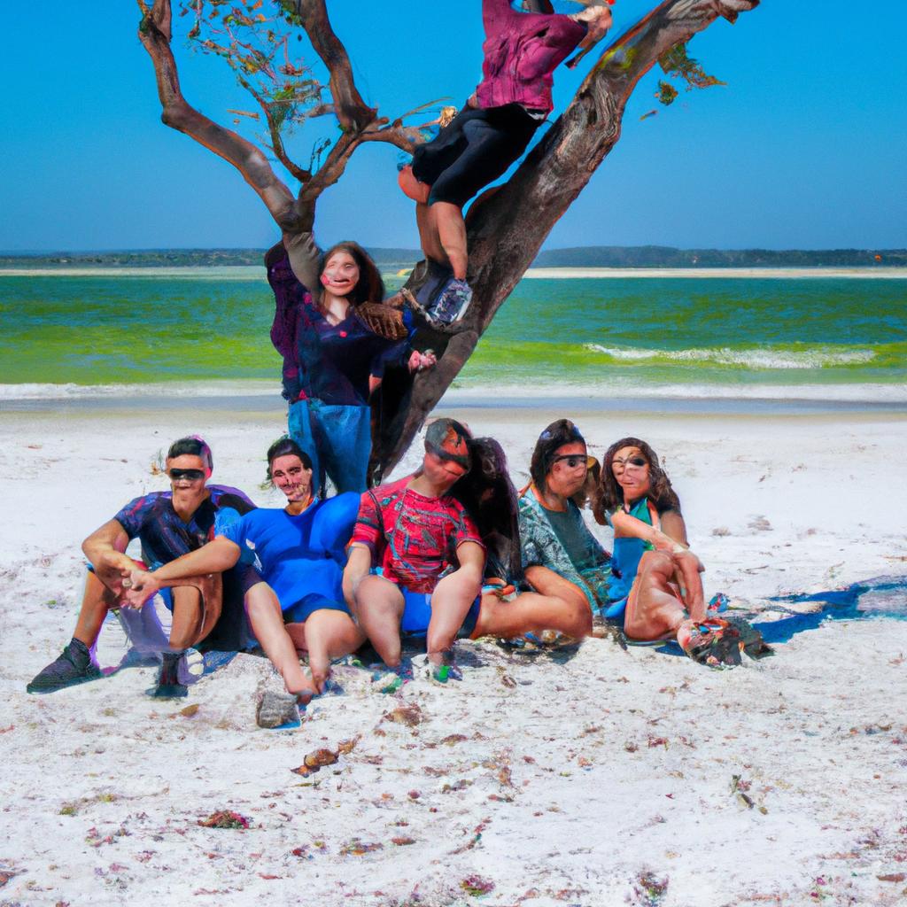 The Tree of Life Beach is the perfect place to spend quality time with friends