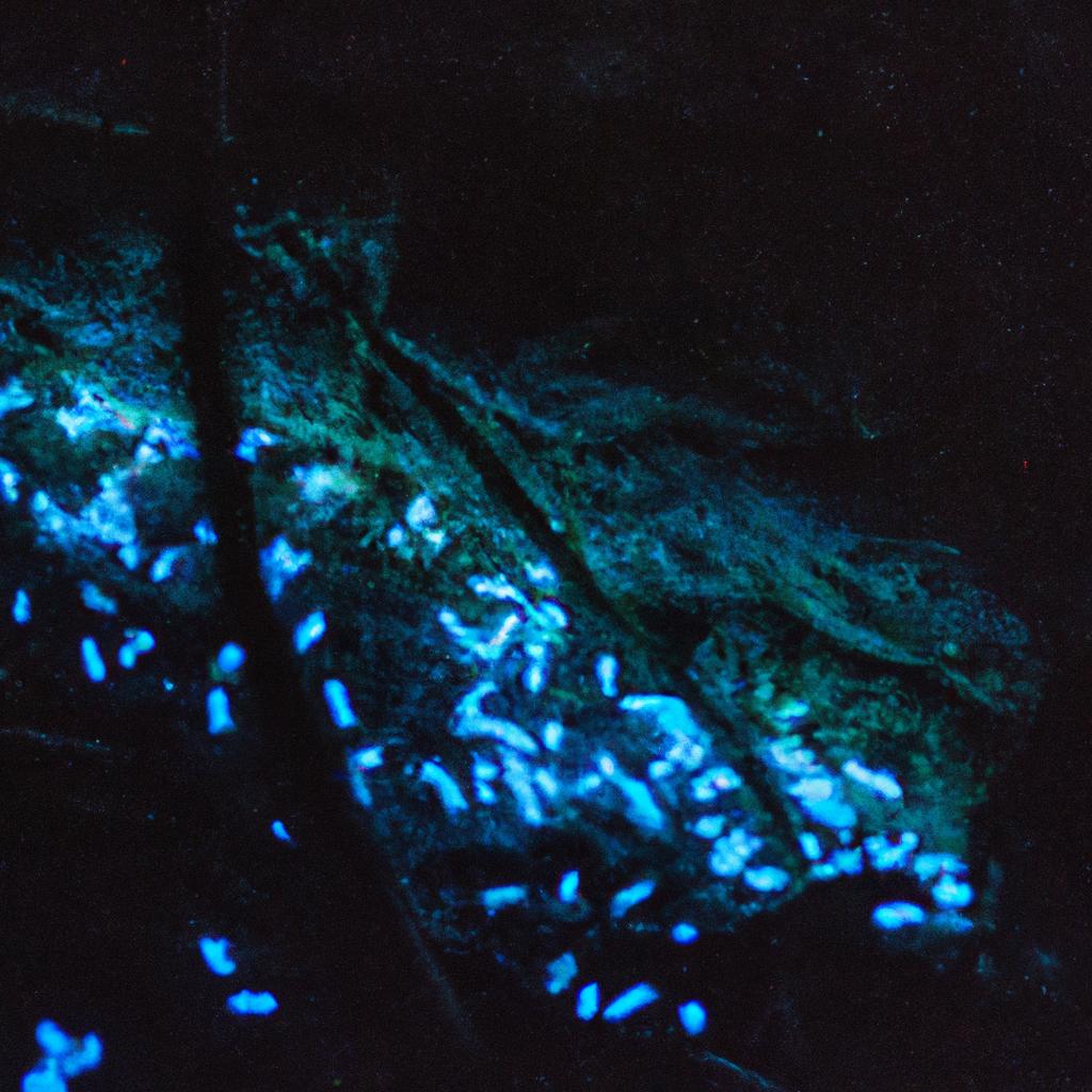 The Waitomo glowworms create a mesmerizing display of bioluminescence in the dark caves