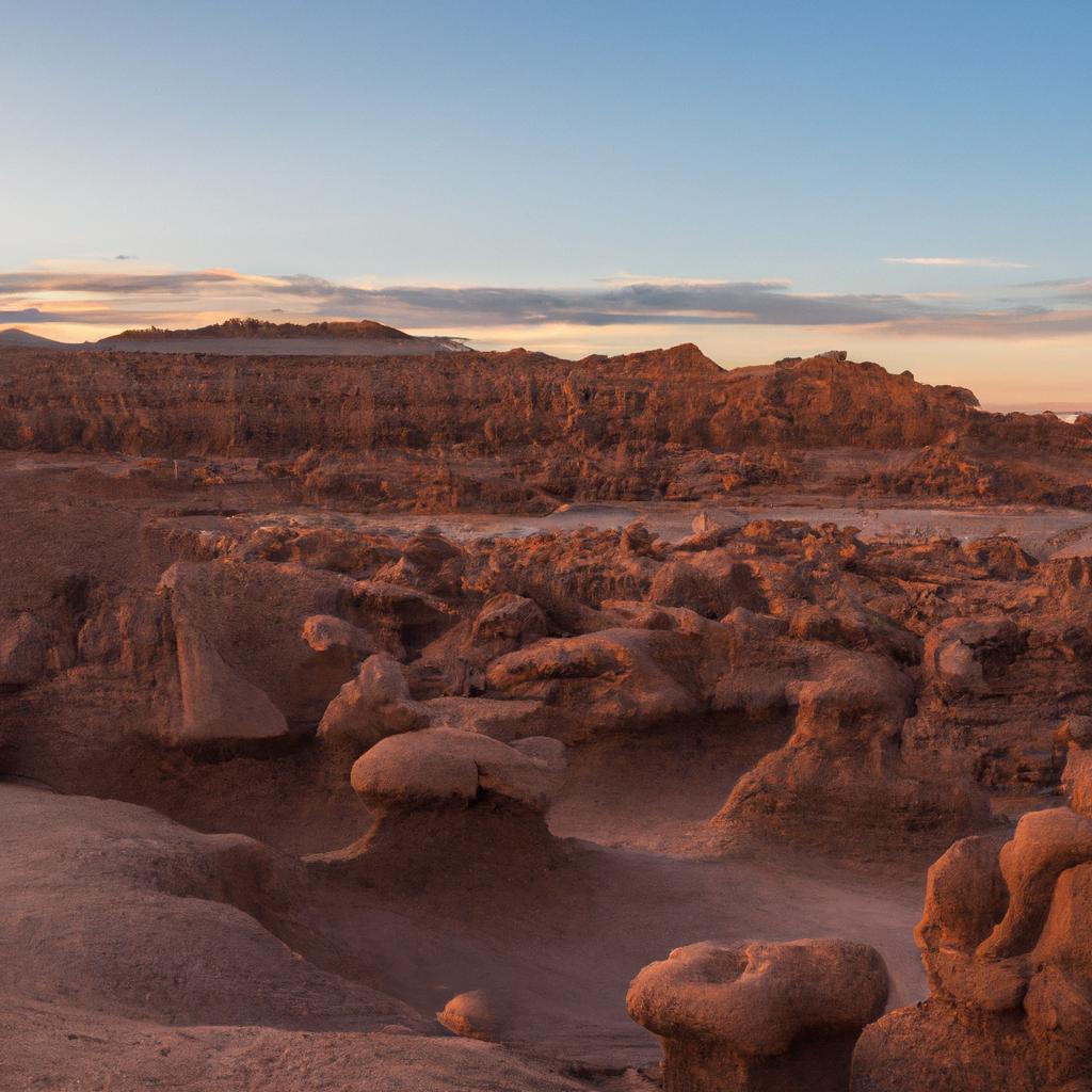 Goblin Valley State Park at sunset