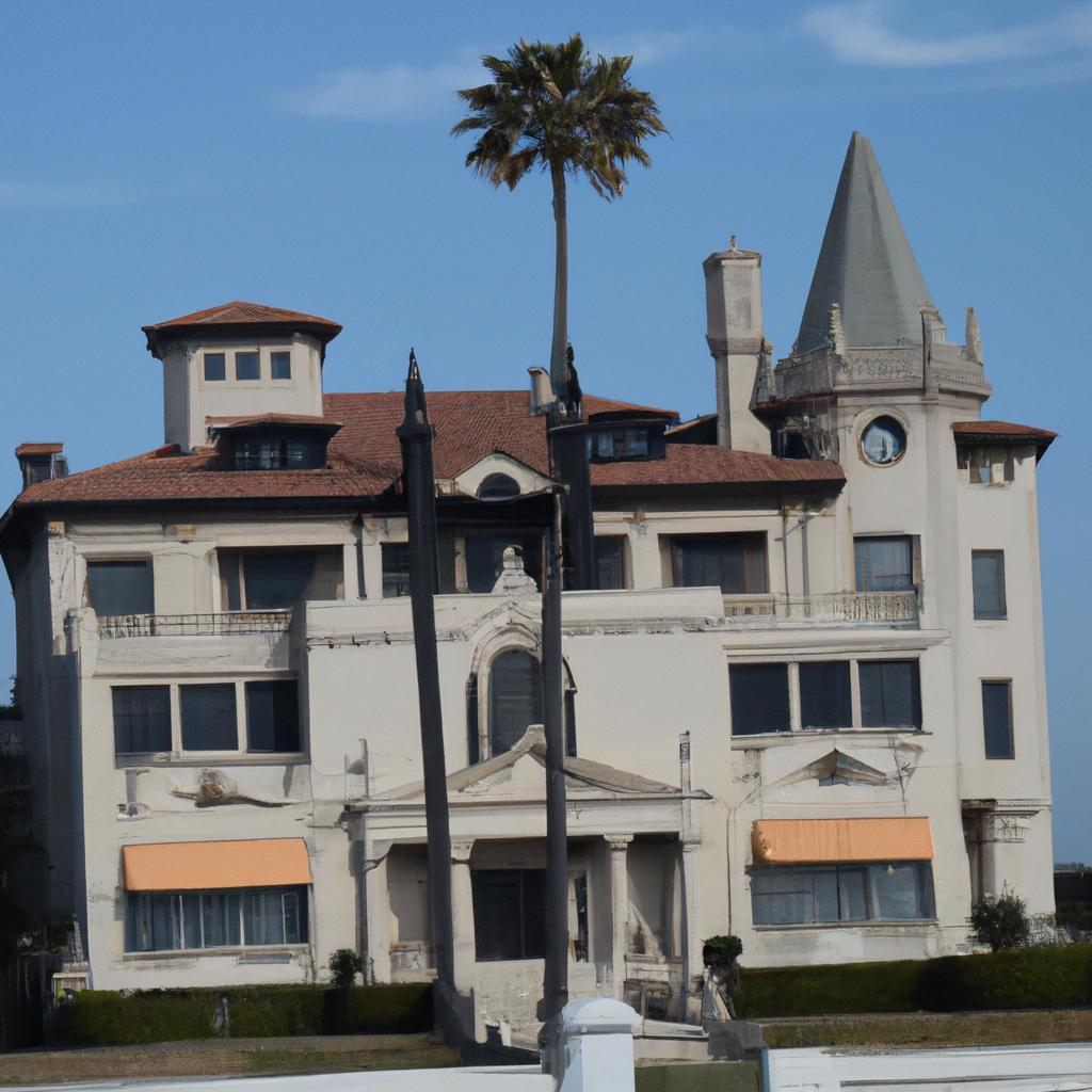 The Long Beach mansion, also known as the Corleone compound, was used for outdoor scenes in The Godfather (1972)