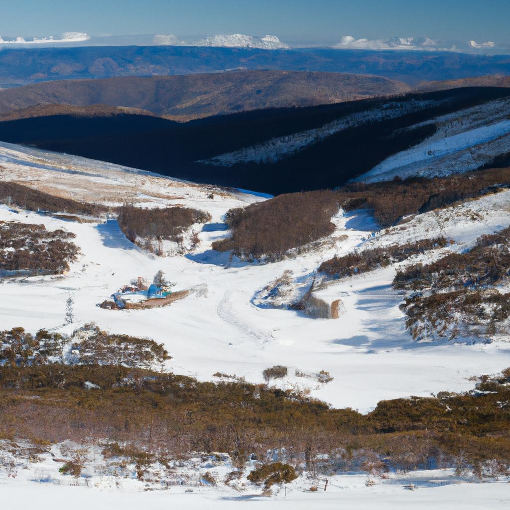 The Great Dividing Range offers a winter wonderland for ski enthusiasts