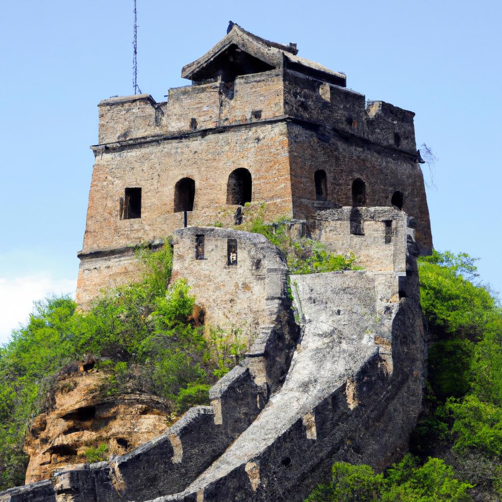 One of the many watchtowers used for surveillance along The Great Wall of China.