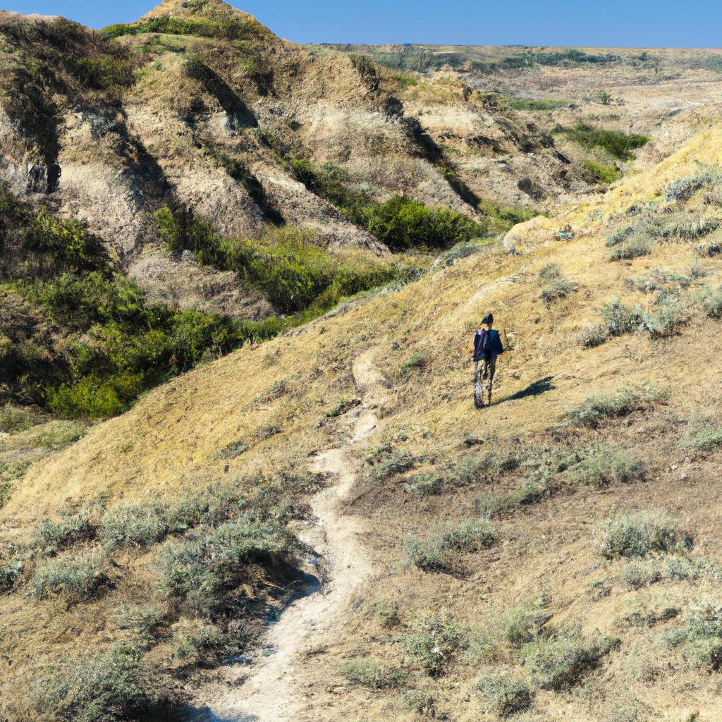 Hiking in the Eastern Montana Badlands can be challenging, but the views are worth it.