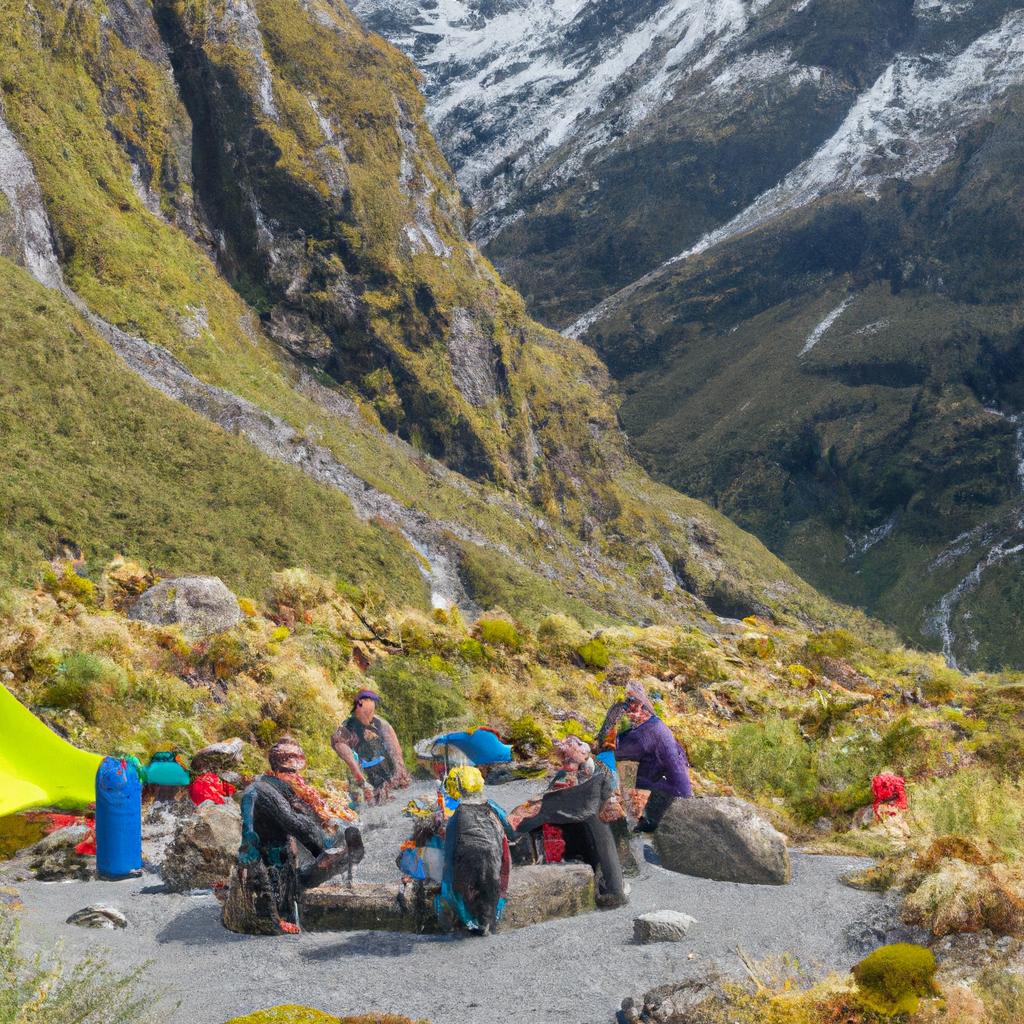 The MacKinnon Pass is a popular spot for hikers to take in the breathtaking scenery on the Milford Track