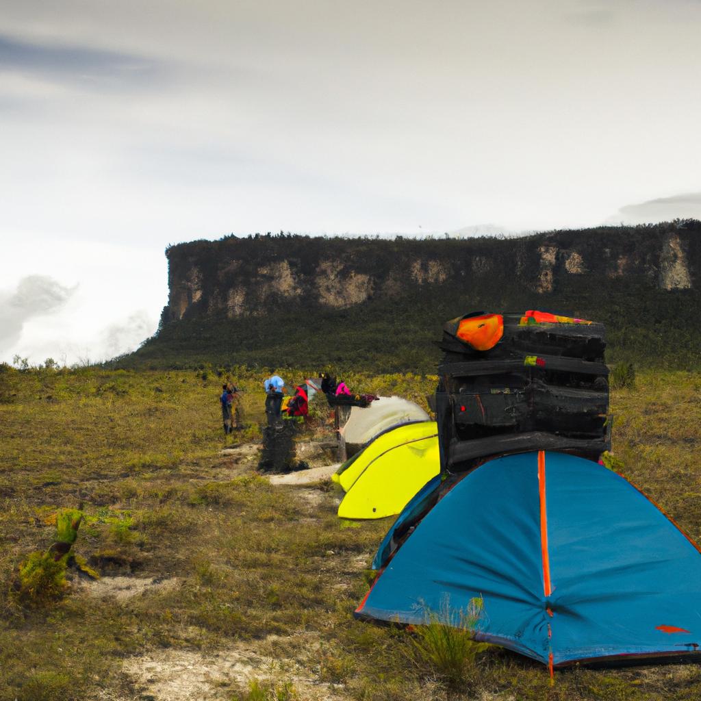 Camping on Mount Roraima offers a unique and unforgettable experience