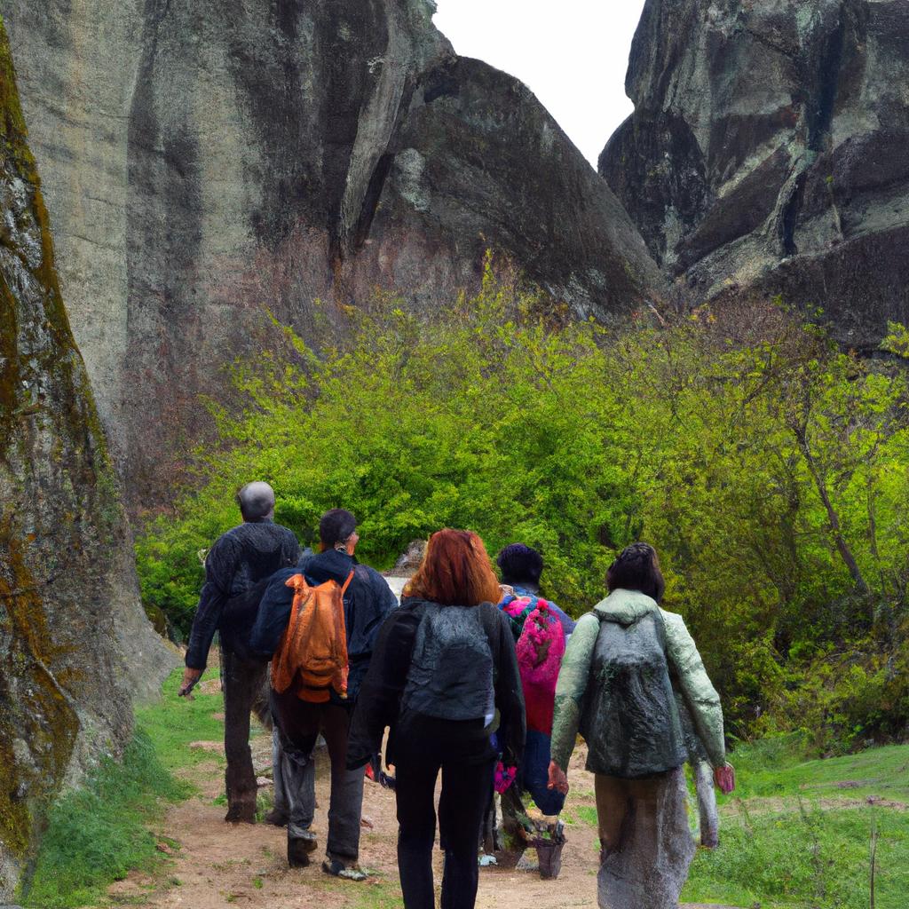 Exploring the natural trails of Meteora, Thessaly, Greece