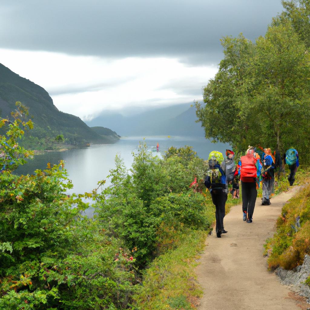 Hiking is a popular activity in the Sognefjord region, offering stunning views of the landscape
