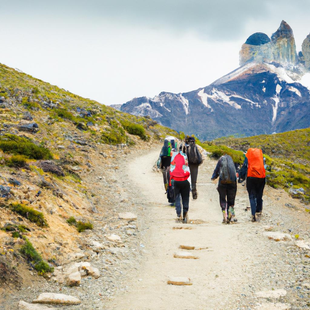 Hikers can explore the stunning landscapes of the Torres del Paine National Park on foot