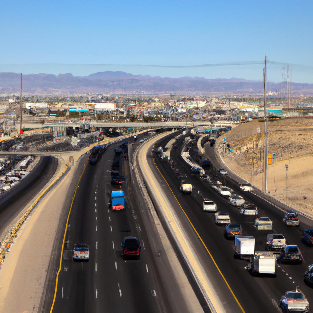 Traffic can get heavy along i95 Nevada during peak hours