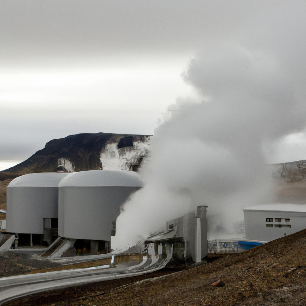 Iceland's geothermal power plant harnesses the energy from the perpetual shower