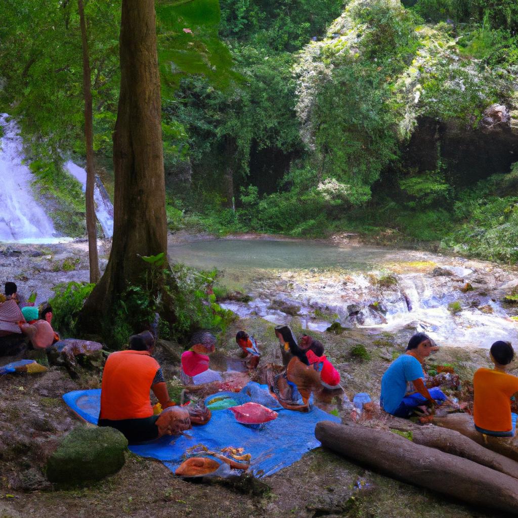 A picturesque family picnic spot at Iligan Falls