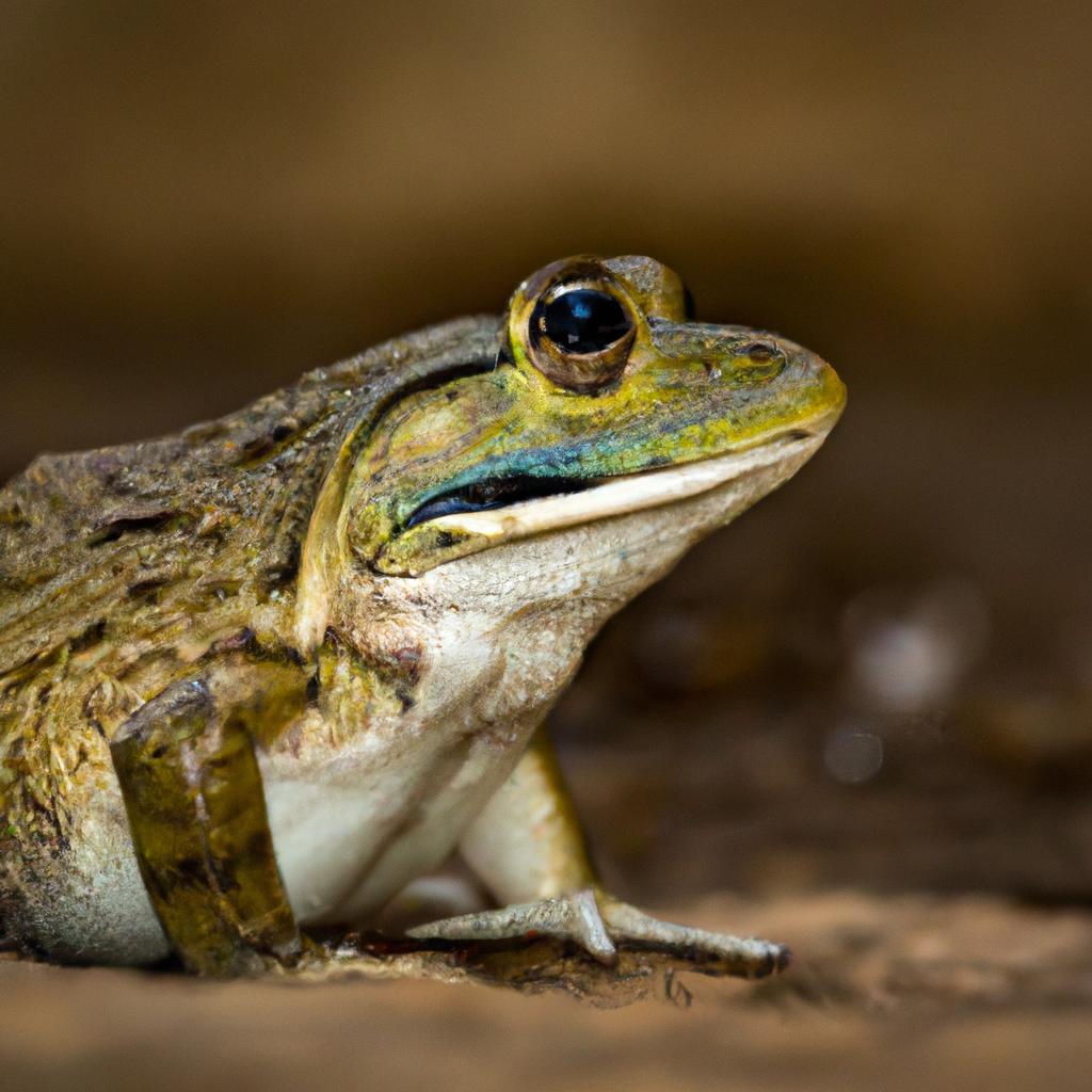 The Indian Bullfrog's impressive size and weight make it a formidable amphibian