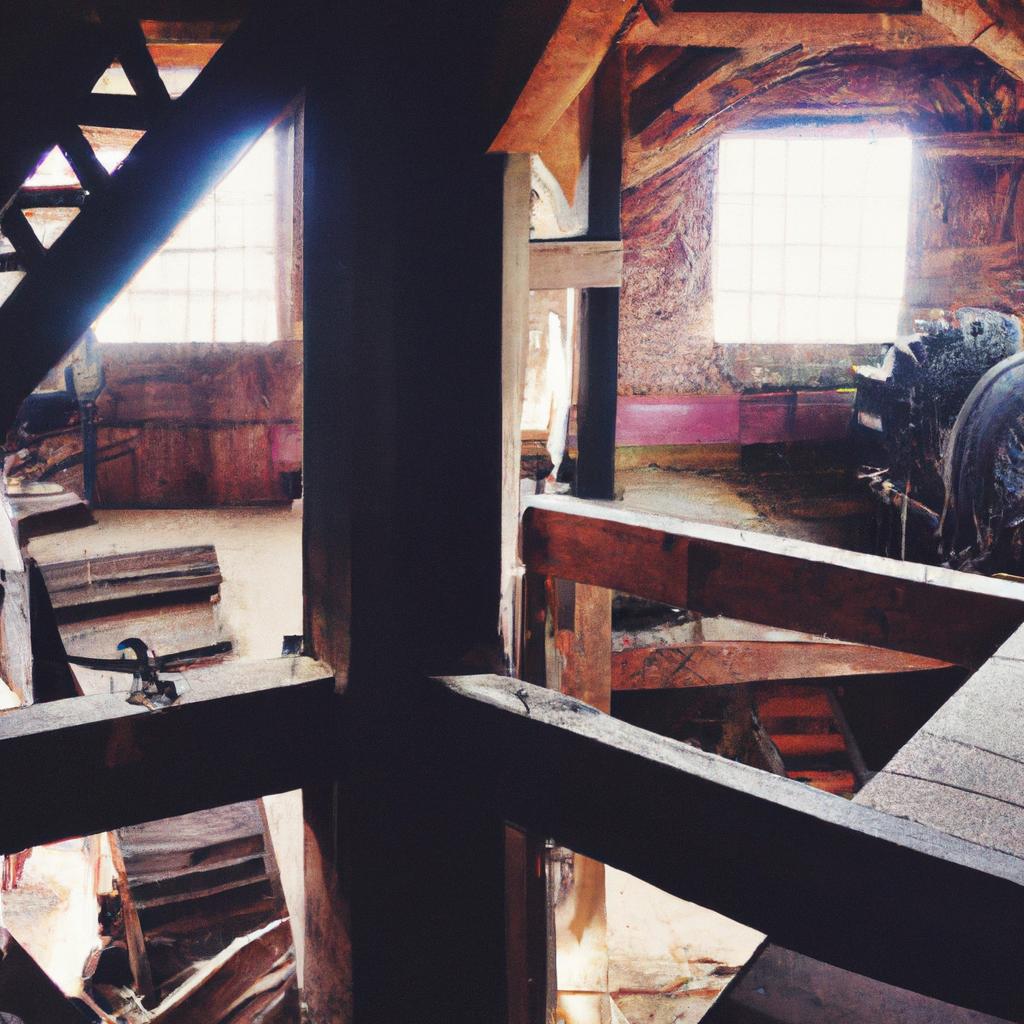 Inside the old mill in Colorado