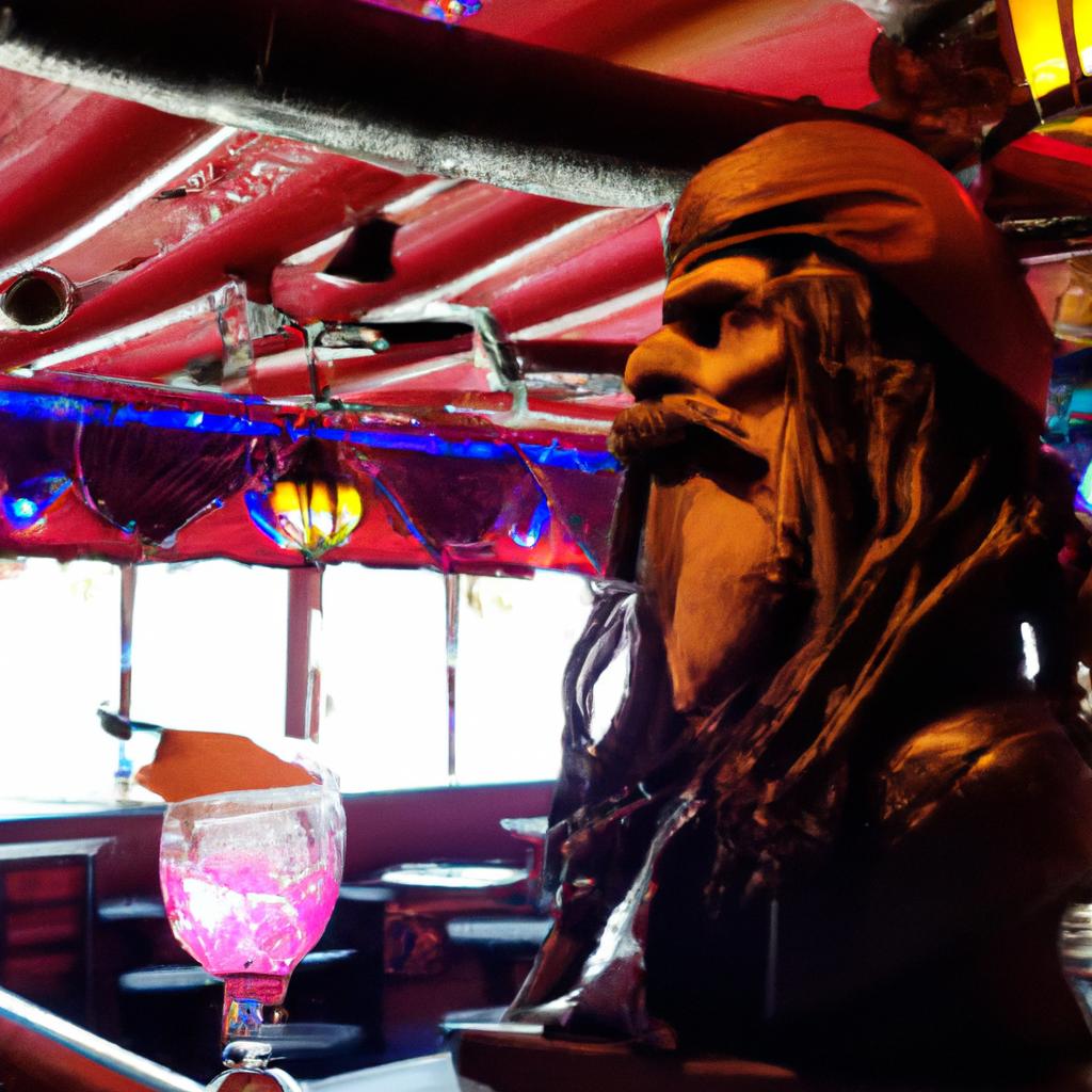 The spirit of the famous pirate Jean Lafitte lives on at his namesake bar.