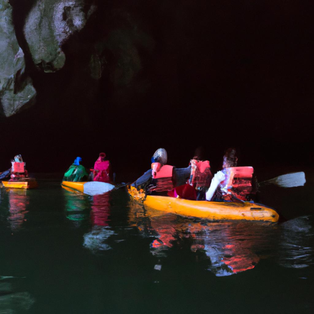 Kayaking through the caves is a great way to explore the hidden gems of Ha Long Bay
