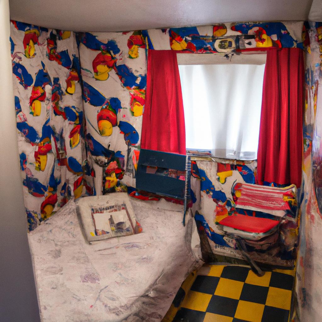 The clown-themed decor in the rooms at the Killer Clown Motel is not for the faint of heart.