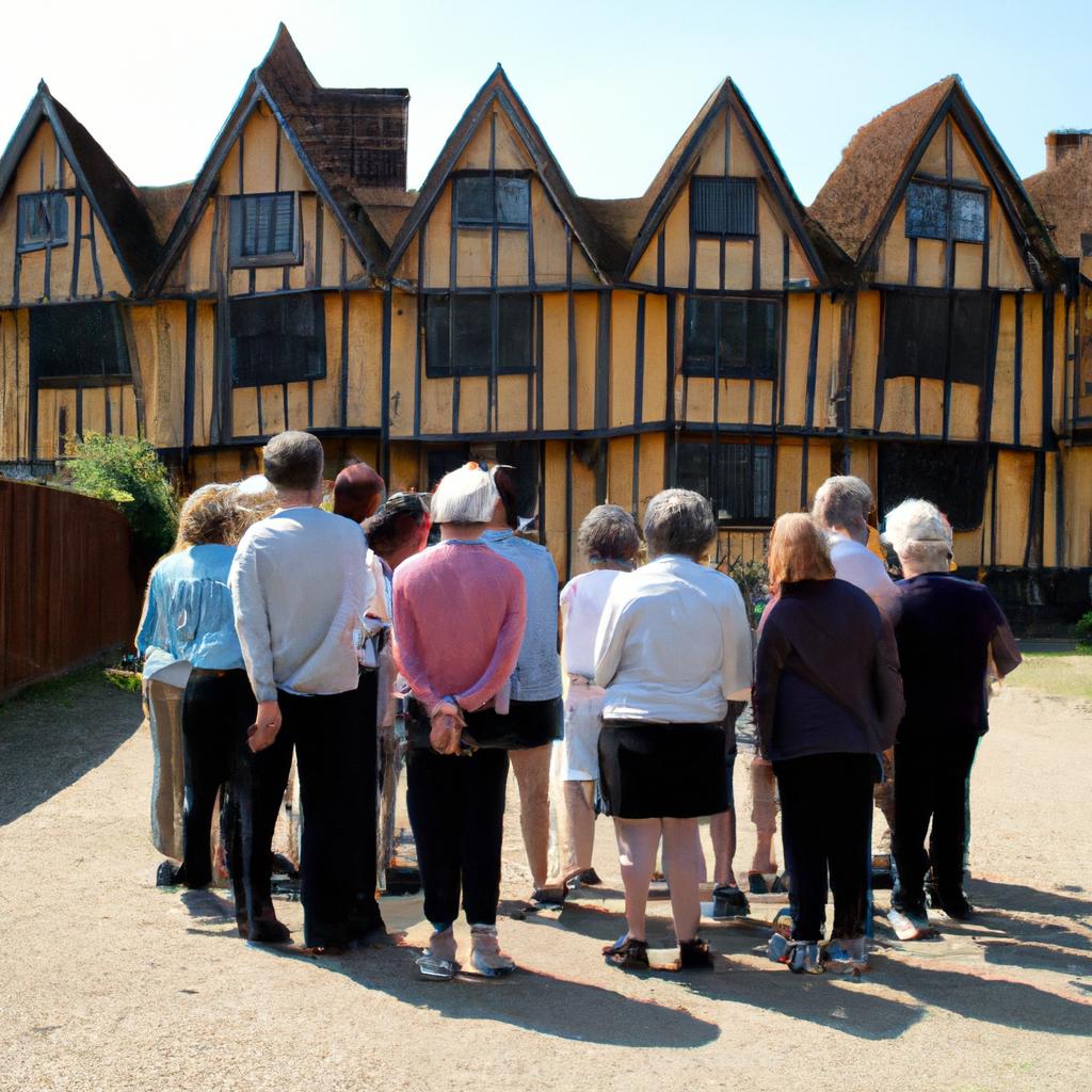 Join a guided tour group to learn more about the history of Lavenham Crooked House.