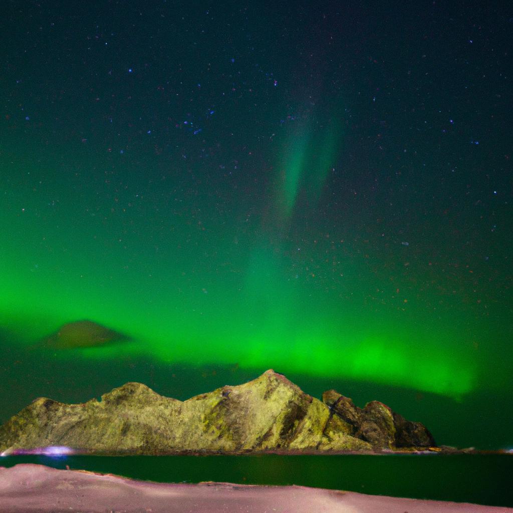 The Aurora Borealis over the Lofoten Islands