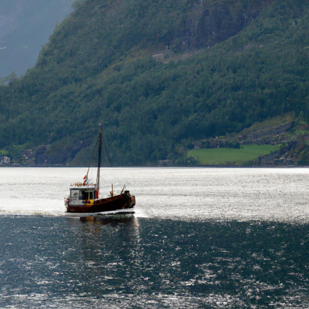 The traditional Norwegian fishing boats add to the charm of the Sognefjord