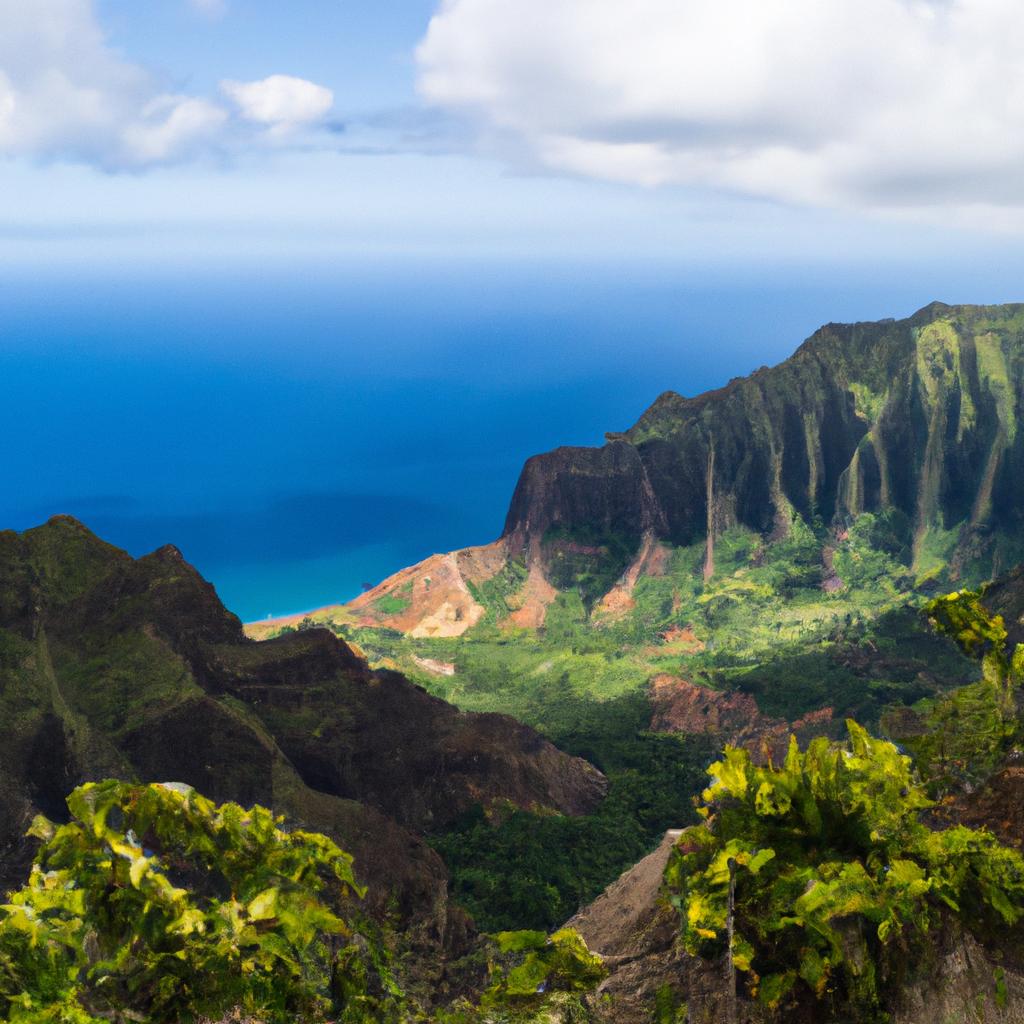 Taking in the stunning panoramic view of the Na Pali Coast - Photo by Nick Selway
