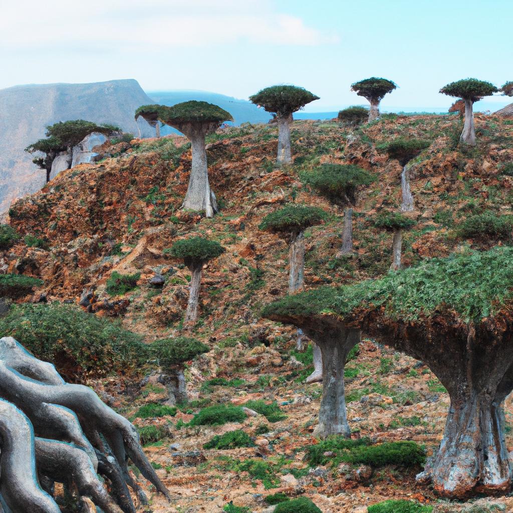 The Dragon Blood Tree forest is a UNESCO World Heritage site since 2008.