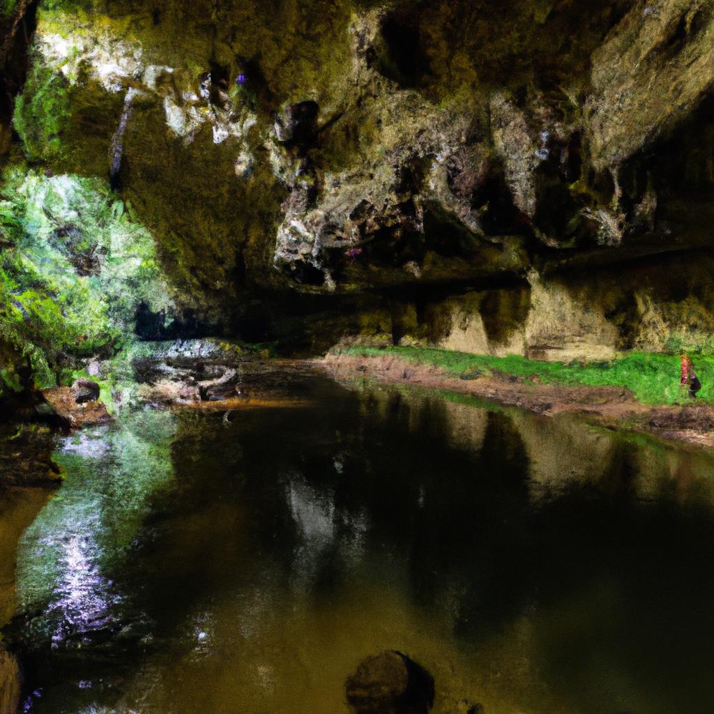 The underground river of the Waitomo Glowworm Caves offers a surreal and peaceful experience