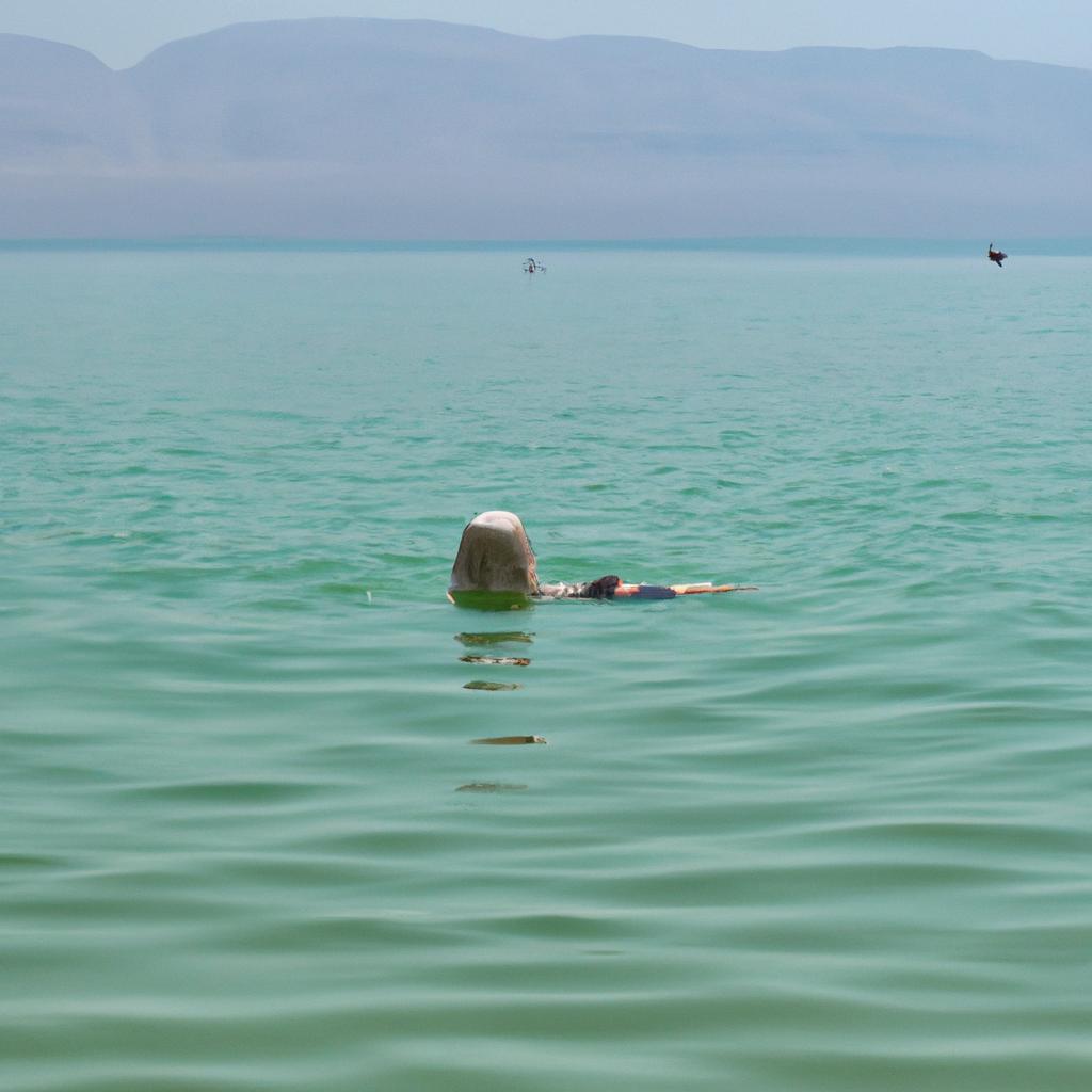 The buoyancy of the Dead Sea's waters allows visitors to relax and enjoy their favorite activities while floating effortlessly.