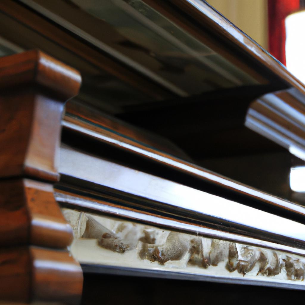 A close-up of the intricate details in the interior design of the Piano House China