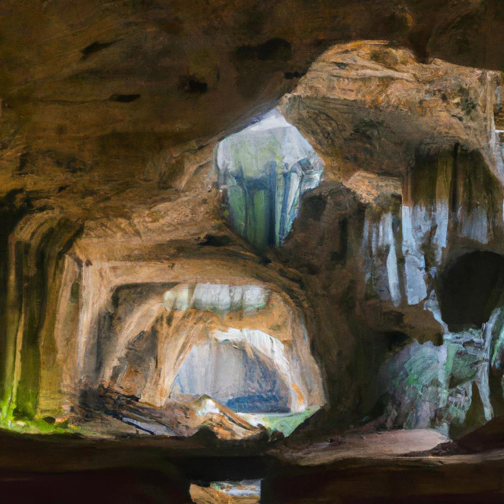 The natural light in Prohodna Cave creates an eerie and beautiful atmosphere