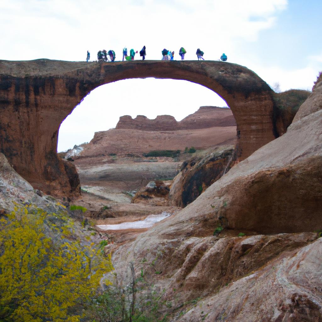 Crossing the Rainbow Bridge is a thrilling experience for hikers and nature lovers alike.