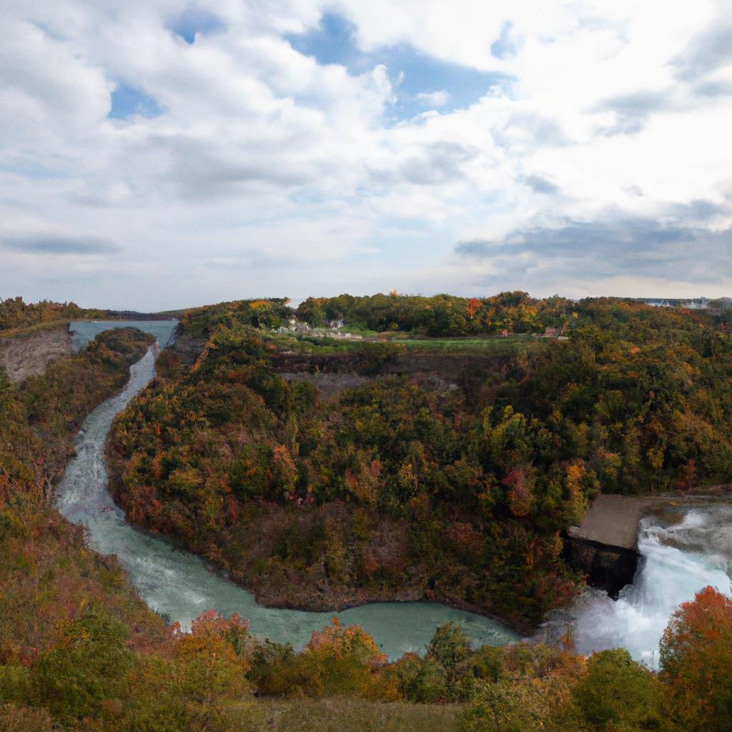 The Rainbow Bridge provides a breathtaking vantage point for admiring the natural beauty of Watkins Glen.