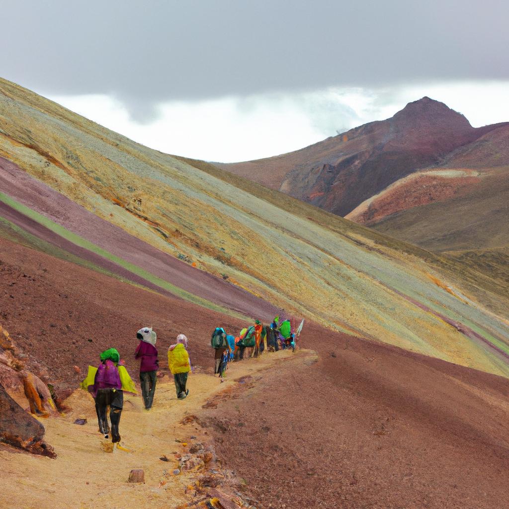 Get up close and personal with the Rainbow Mountains on a hiking adventure