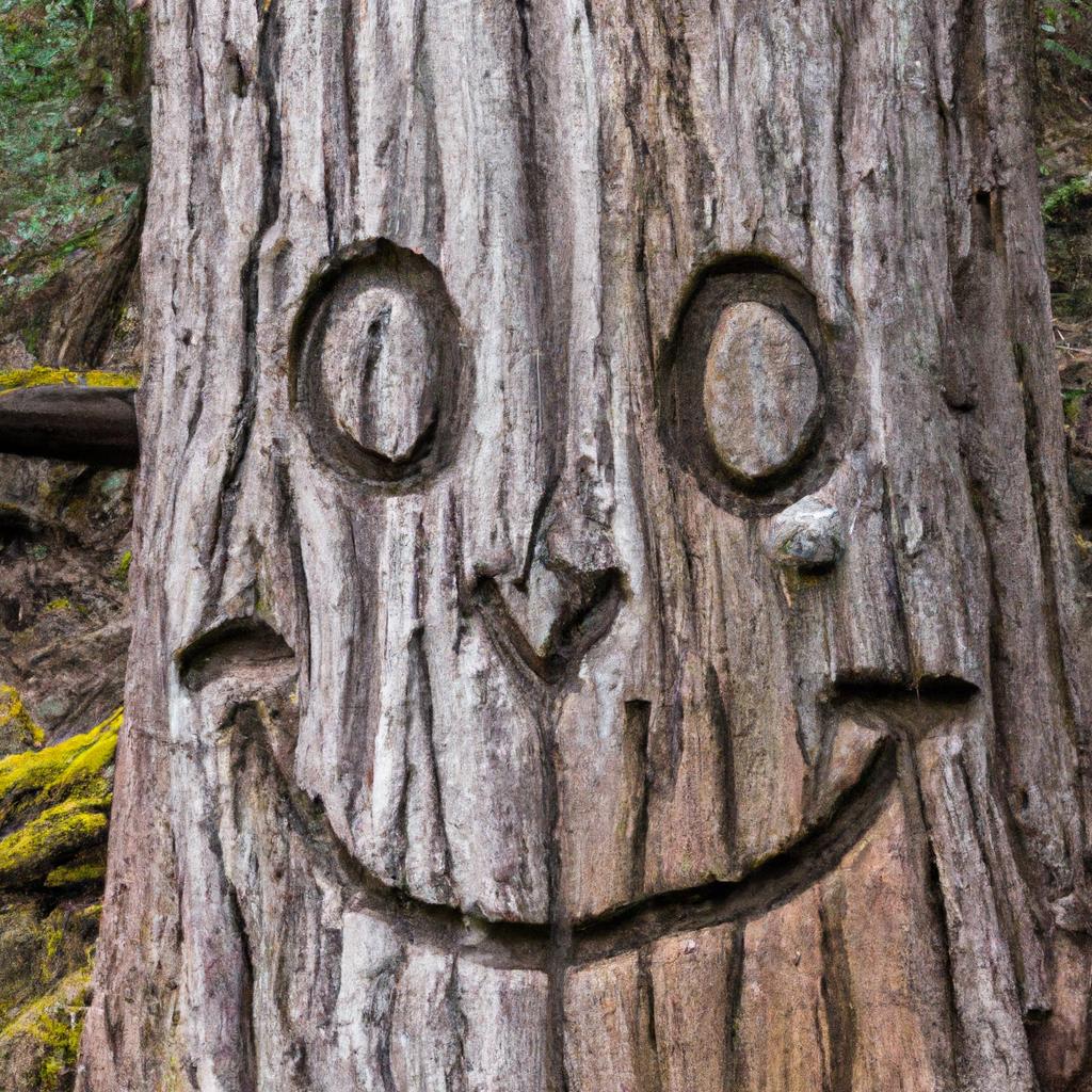 Smiley Face In Trees Oregon