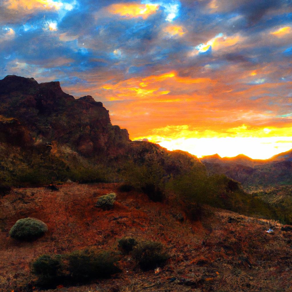 Witnessing the beauty of the sunset in Emerald Cove, AZ