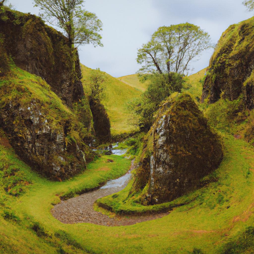 A secluded waterfall in the enchanting Fairy Glen.