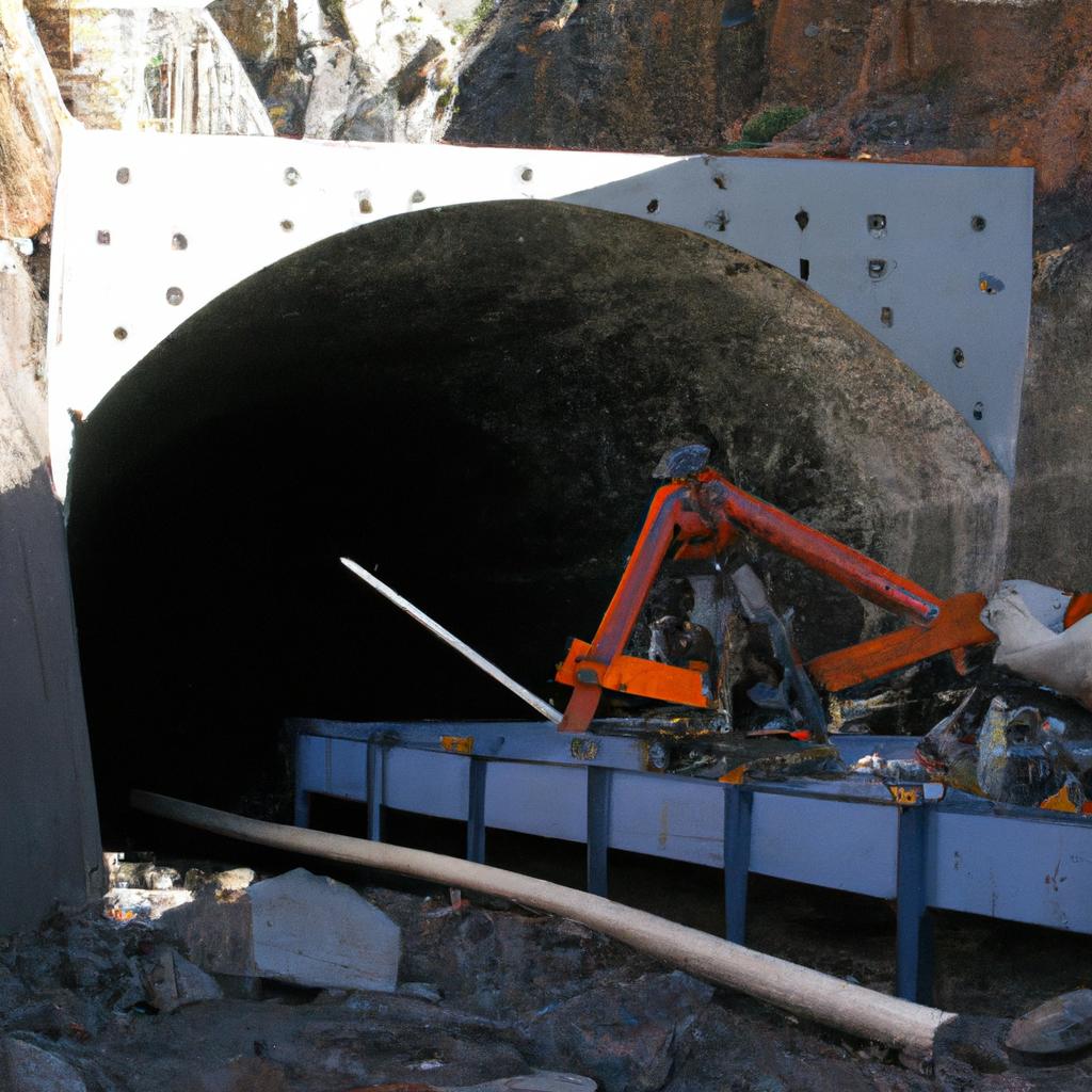 The tools and equipment used to build the Burro Schmidt Tunnel