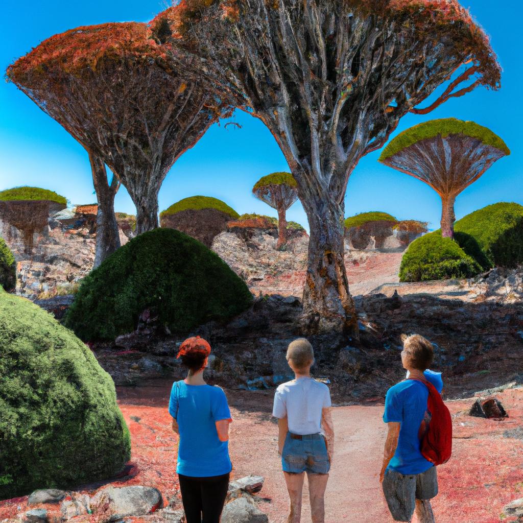 Visitors can hike or drive through the Dragon Blood Tree forest and witness its otherworldly charm.