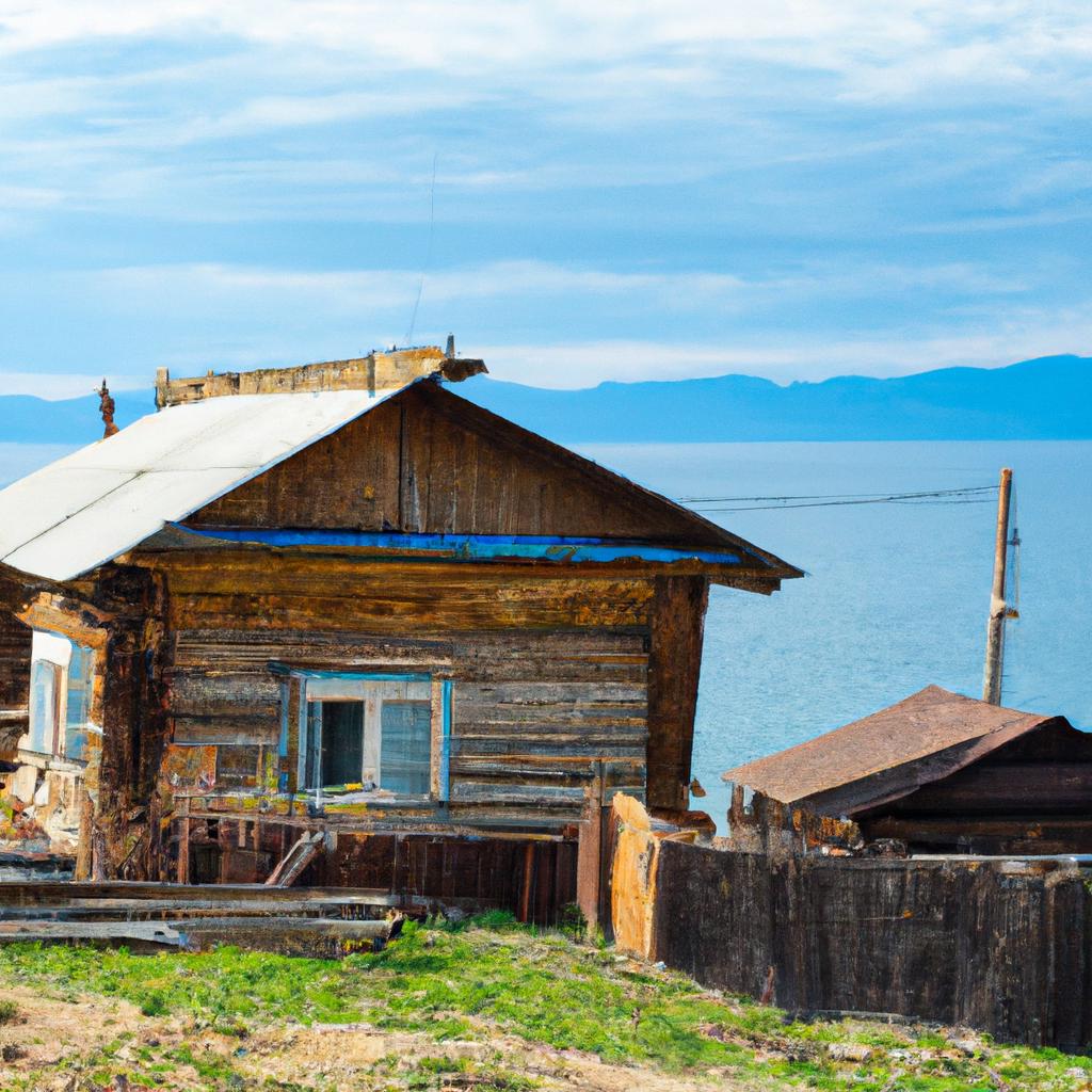 The locals have been living in wooden houses like this for centuries, adapting to the harsh climate of Lake Baikal